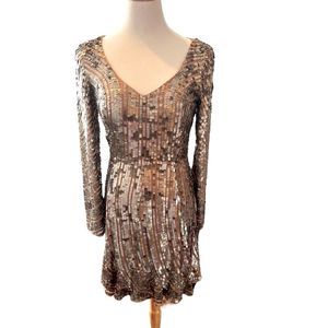 FRENCH CONNECTION Aurelie Sequin Dress — Flapper, Art Deco